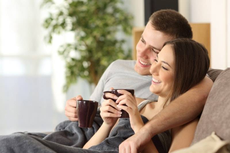 couple sitting on the couch